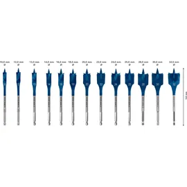 Bosch Professional SelfCut Speed Flachfräsbohrer Set 13-tlg.