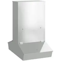 VidaXL Schweinfutterspender Silber 82 x 51 x 91,5 cm