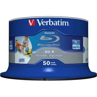 Verbatim BD-R 25GB 6x, 50er Spindel wide, inkjet printable 43812