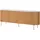 MASSIVMOEBEL24.DE Sideboard 200 x 76 x 40 cm Natur lackiert / Marmor Weiß