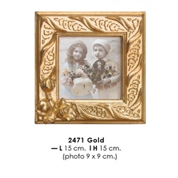 Casa Padrino Barock Bilderrahmen 15 x 15 cm Gold - Bilder Rahmen Foto Rahmen Jugendstil Antik Stil Mod AX40