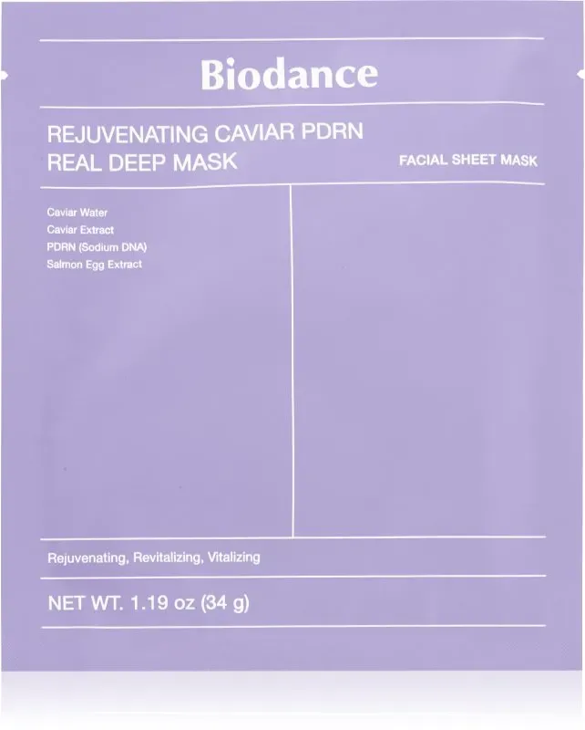 Biodance Rejuvenating Caviar PDRN Real Deep Mask Revitalisierende Maske regeneriert die Hautbarriere 34 g