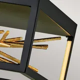 Licht-Erlebnisse Deckenlampe VALIA Schwarz Gold Stahl 1x LED 8W LE121422