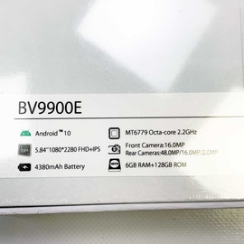 Blackview BV9900E 4G Smartphone, bruchsicher, (AI Quad Kamera 48MP + 16MP, 6GB + 128GB, Helio P90, Waterdrop Display 5,84 Zoll FHD+, Akku 4380 mAh)...