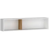 Lomadox RISBY-129 Bücherregal 120 x 29,2 x 22 cm Weiß