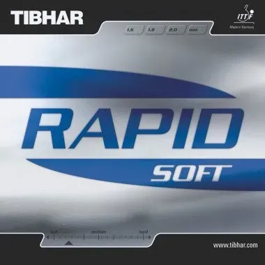 Tibhar Belag Rapid Soft schwarz 1,6 - schwarz 1,6