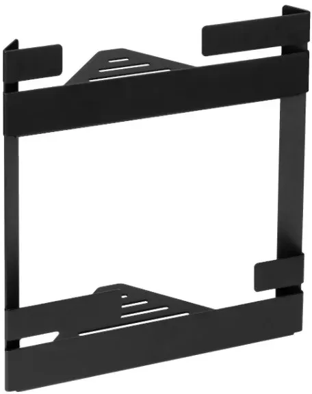 Neuesbad Serie 10 Black Doppel-Eckablage, schwarz matt, Material Edelstahl NB1DEADMN5411