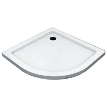 Glaszentrum Hagen - Acryla' 100x100x5 Cm Flache Duschtasse Weiß - 1/4 - Radius 55 + Siphon