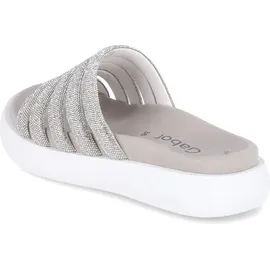Gabor Damen, Pantolette in gold/silber/bronce, Gr. 41 - Grau