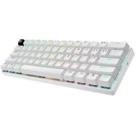 Logitech G PRO X 60 Lightspeed kabellose Gaming-Tastatur, Clavier Français AZERTY, Weiß