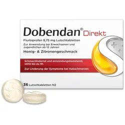 Dobendan® Direkt Halstabletten - Bei starken Halsschmerzen und Schluckbeschwerden 36 St