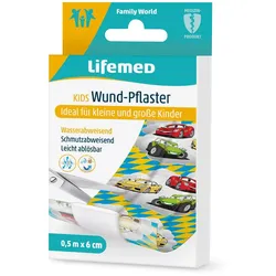 Pflaster Wund-Pflaster Lifemed  0,5 m x 6 cm Autos