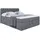 altdecor Boxspringbett BOXI8 KING - 160x200 - H3/H4 - Dunkelgrau