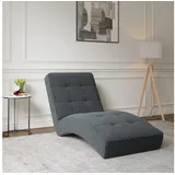 moeblo Chaiselongue Livano 73 x 79 x 170 cm Grau