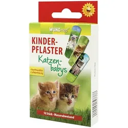 WUNDmed® Pflaster Katzen bunt 1,9 x 6,3 cm, 10 St.