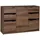 konsimo® Kombikommode 135 x 90 x 40 cm Dunkelbraun