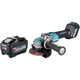 Makita GA 041 GT1 Akku Winkelschleifer 40 V max. 125 mm X-LOCK Brushless + 1x Akku 5,0 Ah - ohne Ladegerät