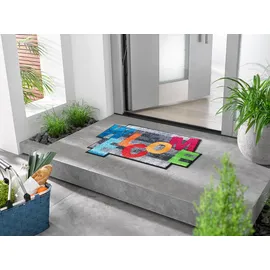 Wash+Dry Crazy Welcome 60 x 85 cm Mehrfarbig