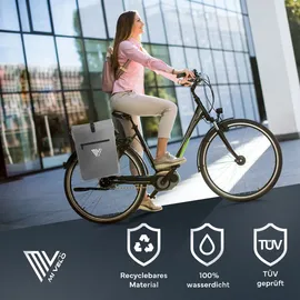 MIVELO Fahrradtasche 25 l Olivgrün