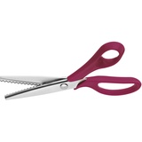 Clauss 00107 Zick Zack Schere, Kunststoffgriff, 21 cm, magenta