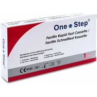 1 x One+Step Eisenmangel Schnelltest Ferritin Test Set - Selbstest für Zuhause