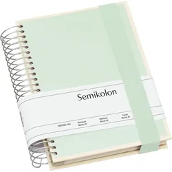 Die Kante Mucho Notizbuch, A5, Spiralbindung, pastellgrün, 3-in-1