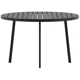 venture home Giardini Gartentisch Ø 120 x 75 cm Schwarz