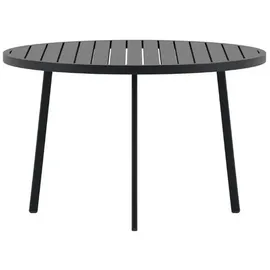 venture home Giardini Gartentisch Ø 120 x 75 cm Schwarz