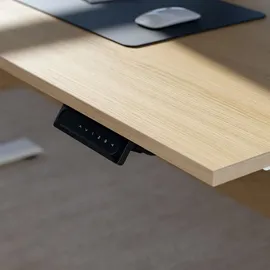 Yaasa Schreibtisch Desk Essential 140 x 80 cm Eiche hell/Schwarz