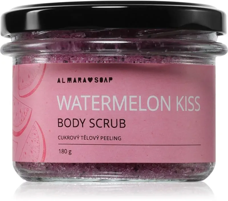 Almara Soap Body Scrub Körper-Peeling mit Zucker für Cellulite mit Duft Watermelon Kiss 180 g