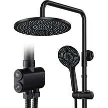 Rainsworth Duschsystem ohne Armatur Schwarz 25 cm