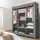 Intirilife Eckschrank 130 x 175 x 45 cm Grau
