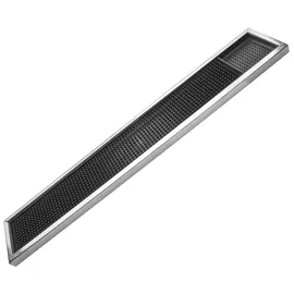 Was Barmatte mit Edelstahlrahmen, 60 x 10 cm,