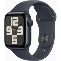 Apple Watch SE 2024 GPS 44 mm Aluminiumgehäuse Mitternacht, Sportarmband Mitternacht S/M