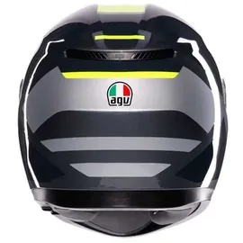 AGV K3 Shade E2206 Mplk Integralhelm - Grey / Yellow Fluo - S