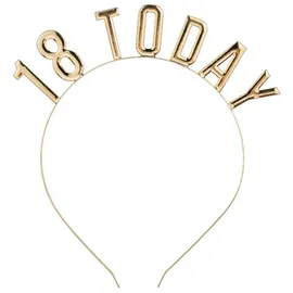Partydeco Armband 18 Heute gold Geburtstagsparty Runde Geburtstag