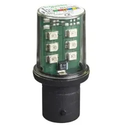 Schneider Electric DL1BDG5 Orangefarbene LED-Leuchte für Signalisierung, BA 15d, 120V