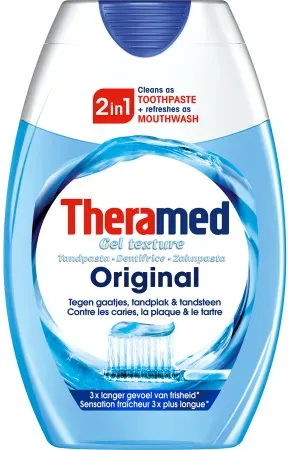 Theramed Original 2In1 Zahnpasta + Mundspülung 75ml