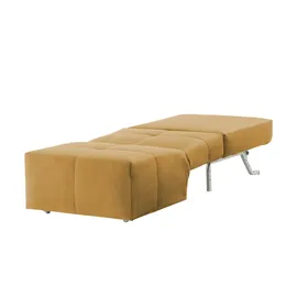 Nehl Schlafsessel Solino Velours 85 x 85 x 102 cm Gelb mit Schlaffunktion