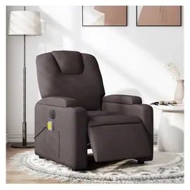 vidaXL Massagesessel Elektrisch 144 x 78,5 x 0 cm Dunkelbraun mit Fernbedienung