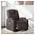 vidaXL Massagesessel Elektrisch 144 x 78,5 x 0 cm Dunkelbraun mit Fernbedienung