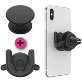 PopSockets PopGrip 2er-Pack schwarz