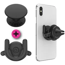 PopSockets PopGrip 2er-Pack schwarz