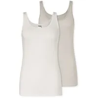 SCHIESSER Trägertop Modal Essentials in sand, grau-jaspe | Gr.: