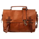 Harbour 2nd Ashton Messenger Leder 25 cm Laptopfach braun