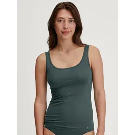 CALIDA Shirttop Natural Comfort elastisch, pillingarm, weich, Single Jersey Qualität, atmungsaktiv grün XXS (32/34)