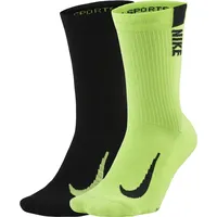 Nike Unisex Multiplier Crew-Socken (2 Paar) bunt