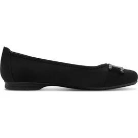 Jana Damen 8-22166-45 Ballerina, Schwarz, 39 EU