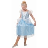 Rubies Offizielles Disney Prinzessin Cinderella Glitzer und Funkeln Mädchen-Kostüm, Kindergröße S, Alter 3–4 Jahre