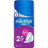 Always Maxi Long Damenbinden mit Flügeln 14 Stück